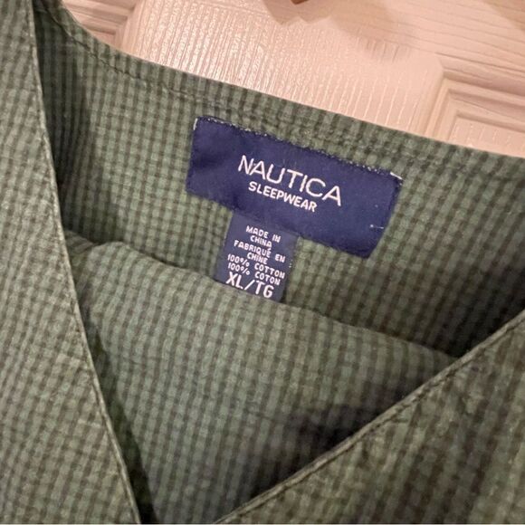 Nautica vintage two-piece pajama set gown and pants - Picture 5 of 9